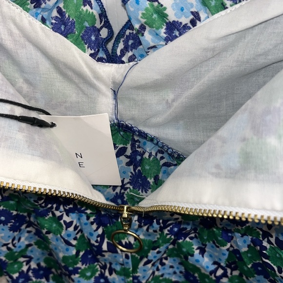 ZARA NWT Ditsy Dainty Floral Puff Short Sleeve Crop Top Size Medium $35 - Picture 8 of 12